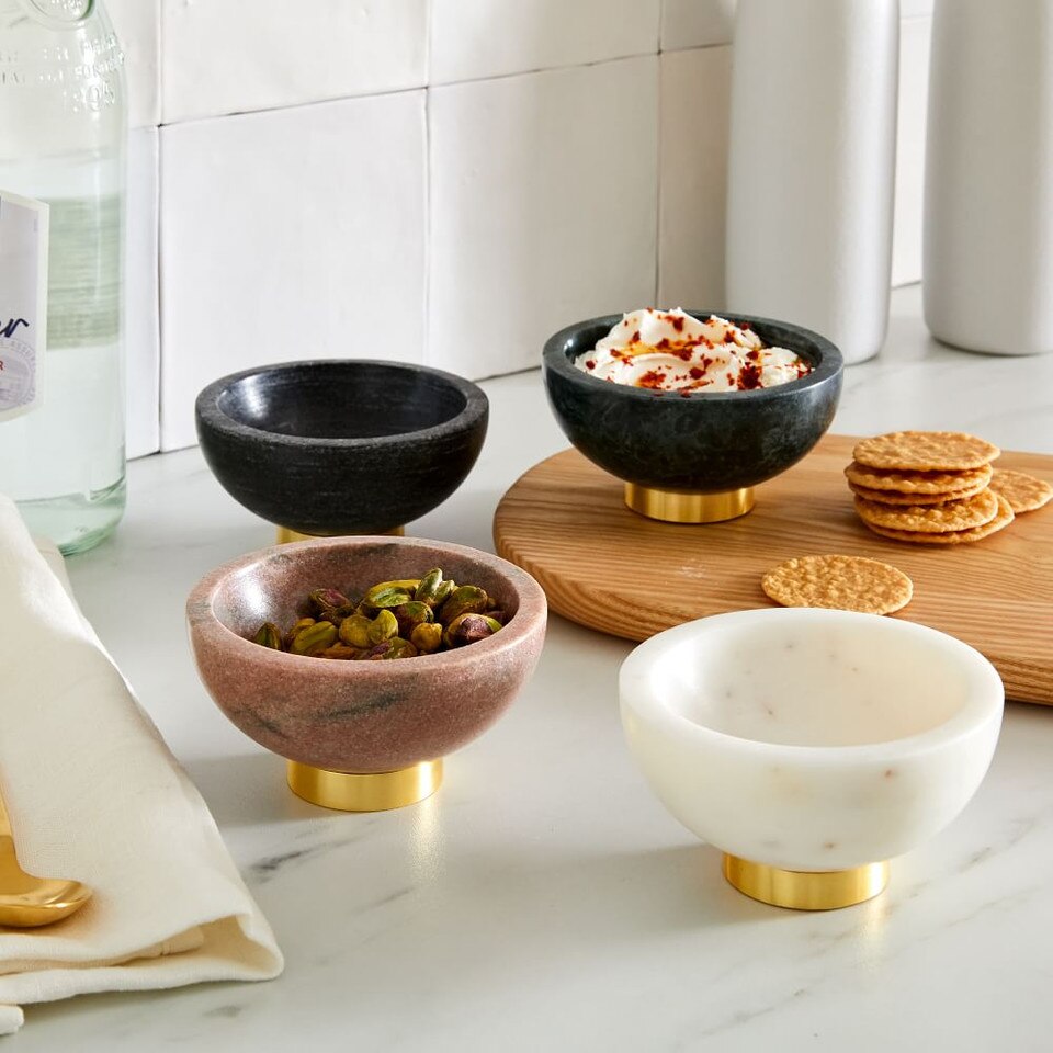 Marble & Brass Dip Bowls West Elm United Kingdom